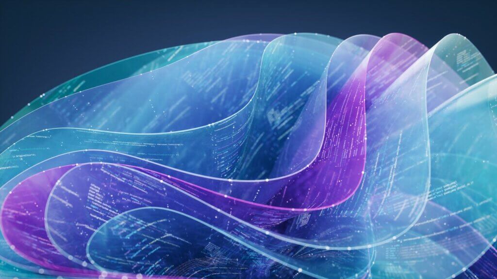 abstract visual of data
